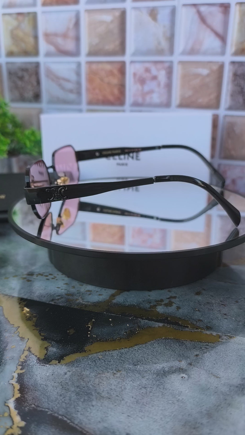 Lentes De sol Celine Rosa